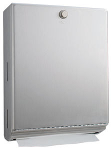 wall-mounted paper towel dispenser / stainless steel