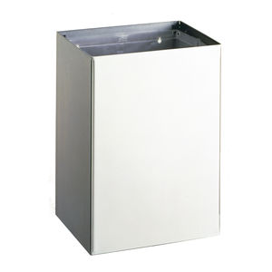 hygienic trash can / stainless steel / commercial / contemporary