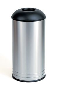 hygienic trash can / stainless steel / commercial / contemporary