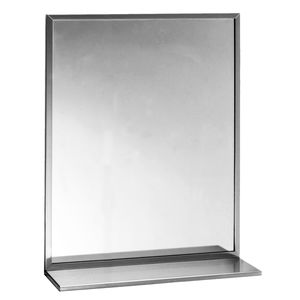 wall-mounted mirror / contemporary / rectangular / commercial