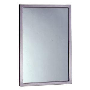 wall-mounted mirror / contemporary / rectangular / commercial