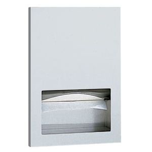 built-in paper towel dispenser / stainless steel