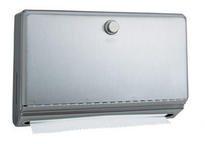 wall-mounted paper towel dispenser / stainless steel