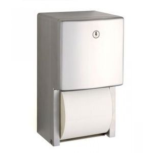 wall-mounted toilet paper dispenser / stainless steel / commercial