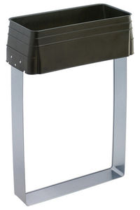 public trash bag holder / with legs / metal / commercial