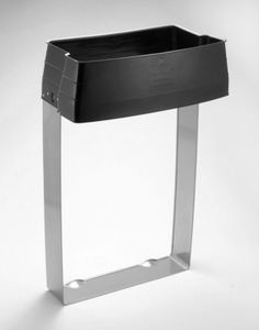 public trash bag holder / with legs / metal / commercial