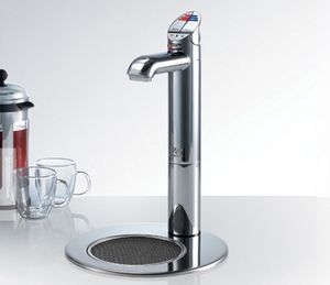 sink single tap / free-standing / metal / standard