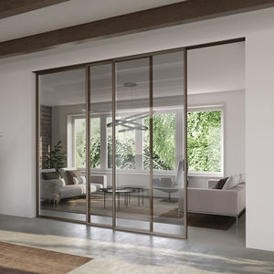 sliding door / indoor / aluminum