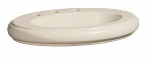 built-in washbasin / oval / contemporary