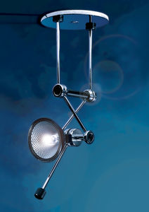 ceiling-mounted spotlight / indoor / halogen / round