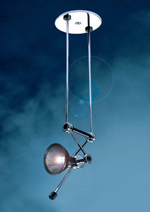 ceiling-mounted spotlight / indoor / halogen / round