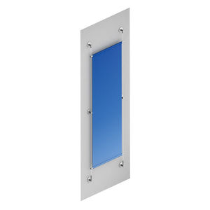 wall-mounted signboard / stainless steel / outdoor