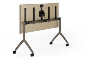 contemporary table / metal / rectangular / for public buildings