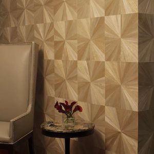 contemporary wallpaper / wood / geometric pattern / wood look