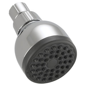 wall-mounted shower head / round / rain