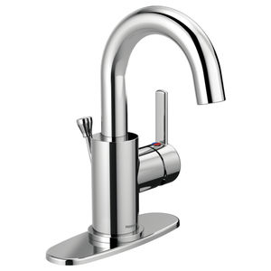 handbasin mixer tap / chromed metal / bathroom / 1-hole