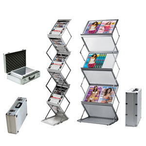 periodicals display rack / aluminum