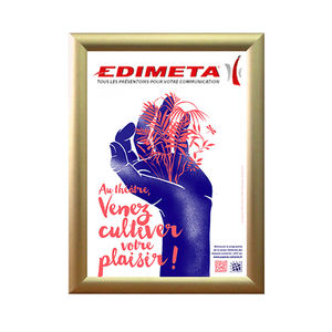 wall-mounted display panel / indoor / outdoor / aluminum