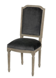classic chair / upholstered / oak