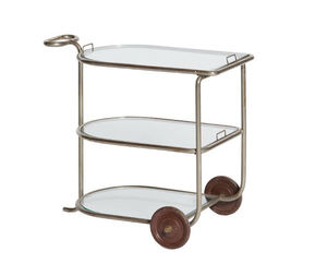 commercial kitchen service trolley / home / aluminum / glass