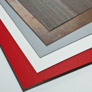 wood look decorative laminate / polished / HPL