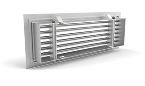 aluminum ventilation grille / linear / for raised floors / for air supply and exhaust