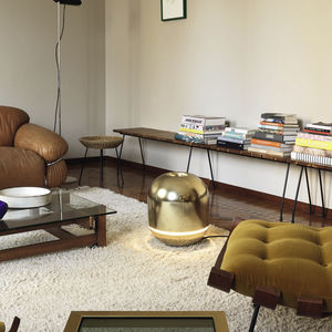 electric radiator / chrome / contemporary / round