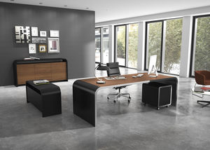 laminate desk / metal / contemporary / commercial