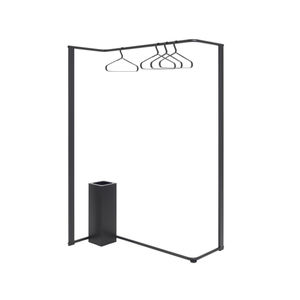 contemporary clothes rack / steel