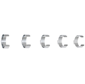 contemporary coat hook / chromed metal