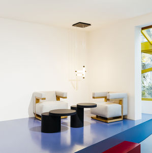 coffee table / round / living room / contemporary