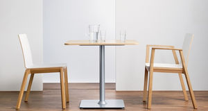 traditional chair / with armrests / wooden / commercial
