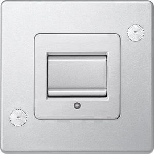 light switch / push-button / aluminum / contemporary