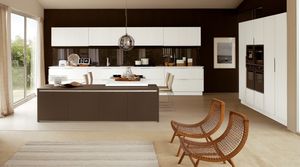 contemporary kitchen / solid wood / wooden