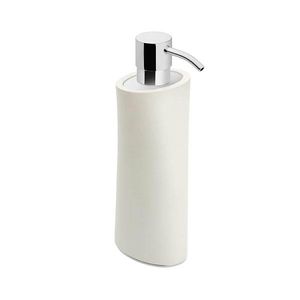 free-standing soap dispenser / chrome-plated brass / gold-plated brass / manual