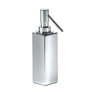 free-standing soap dispenser / plastic / steel / manual