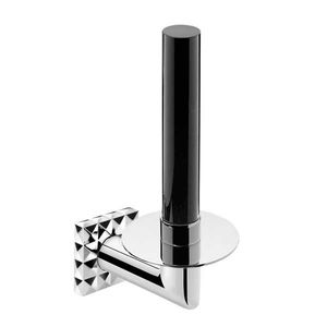 wall-mounted toilet paper dispenser / chrome-plated brass / gold-plated brass / commercial