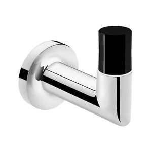contemporary coat hook / chromed metal / glass / bathroom