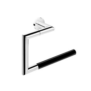 towel ring / wall-mounted / chrome-plated brass / gold-plated brass