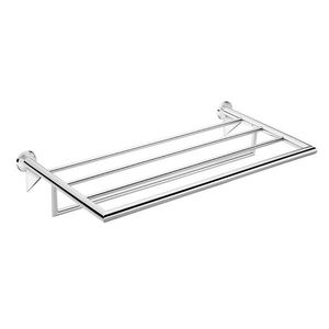 wall-mounted shelf / contemporary / chrome-plated brass / bathroom