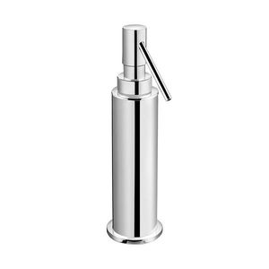 free-standing soap dispenser / chrome-plated brass / manual