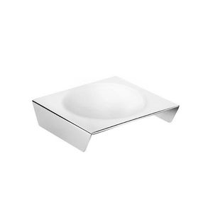chrome-plated brass soap dish