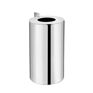 bathroom trash can / steel / contemporary