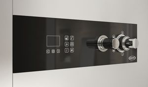 steam shower cubicle / hydromassage / glass / chromotherapy