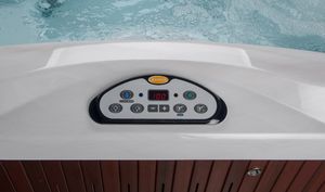 portable hot tub / rectangular / 3-seater / indoor