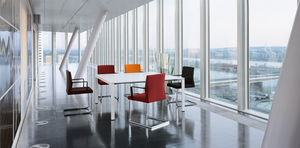 boardroom table / contemporary / melamine / rectangular