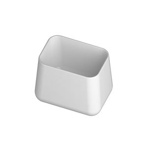 countertop washbasin / rectangular / ceramic / contemporary
