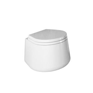 wall-hung toilet / ceramic