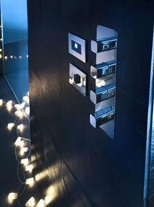 shower mixer tap / wall-mounted / built-in / chrome-plated brass