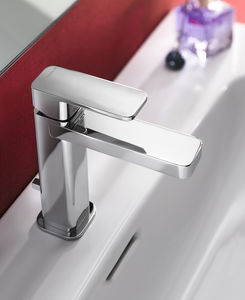 washbasin mixer tap / chrome-plated brass / for bathrooms / 1-hole
